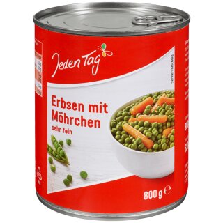 Jeden Tag Erbsen sehr fein mit Möhren (850ml)