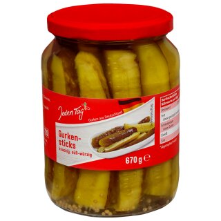 Jeden Tag Gurkensticks (670g)