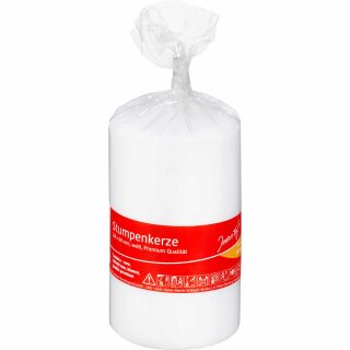 Jeden Tag Stumpenkerze 128x68mm weiss (1Stk)