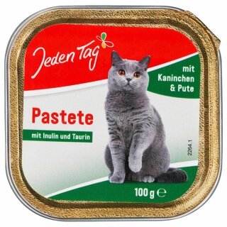 Jeden Tag Katze Feine Pastete Kaninchen, Pute (100g)
