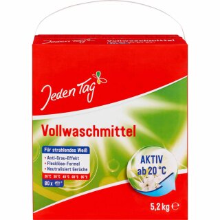 Jeden Tag Waschmittel Pulver 5,2 kg (80WL)
