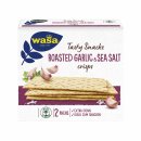 Wasa Tasty Snacks Crisps Roasted Garlic & SeaSalt (190g Packung)