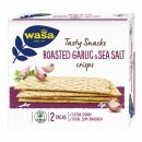 Wasa Tasty Snacks Crisps Roasted Garlic & SeaSalt (190g Packung)