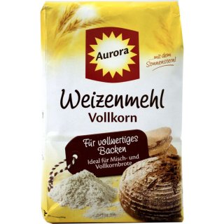 Aurora Mühlen Weizen Vollkornmehl (1X1kg Packung)