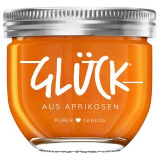 Glück Fruchtaufstrich Aprikose (230g Glas)