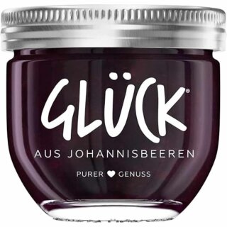 Glück Fruchtaufstrich Johannisbeere (230g Glas)