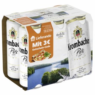 Krombacher Pils  (6 x 0,5 l)