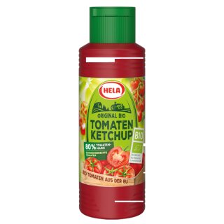 Hela Bio Original Tomaten Ketchup fruchtig (300ml Flasche)