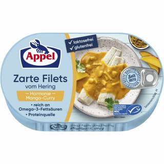 Appel Zarte Filets vom Hering Harmonie Mango-Curry (200g Dose)