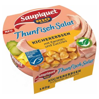 Saupiquet Thunfisch Salat Kichererbsen MSC (160g Dose)