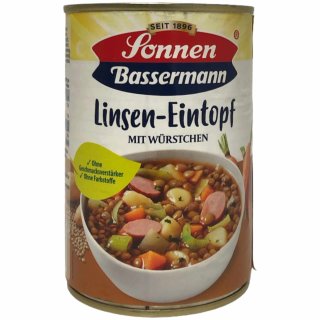 Sonnen Bassermann Linseneintopf mit Würstchen (400g Dose)