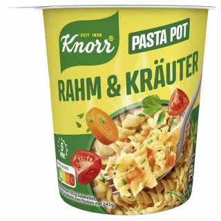 Knorr Pasta Snack Rahm und Kräuter (62g Becher)