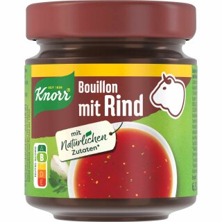 Knorr Bouillon mit Rind 6,5l (135g Glas)