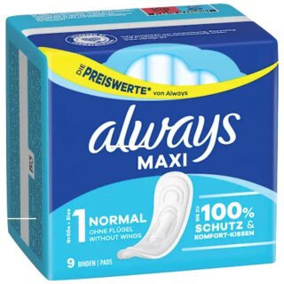 Always Maxi Binde Classic Sparpaket (9 St)