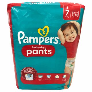 Pampers Baby Dry Pants Gr.7 Extra Large 17+kg (18St Packung)