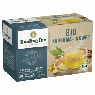 Bünting Tee Bio Kurkuma Ingwer (20 x 2,25 g)