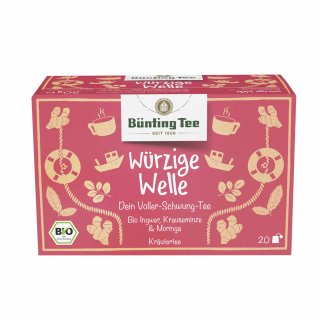Bünting Tee Bio Würzige Welle (20 x 2,5 g)