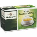 Bünting Tee Grüner Tee Nana Minze (20 x 1,75 g)