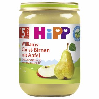 HiPP Früchte Williams-Christ-Birnen mit Apfel ab dem 5. Monat (190 g)