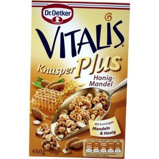 Dr. Oetker Vitalis Knusper Plus Honig-Mandel (450g Packung)