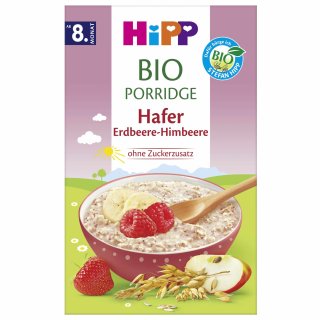 HiPP Bio Porridge Hafer Erdbeere-Himbeer ab 6. Monat (250 g)