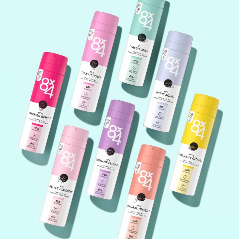 8X4 Deodorant Spray 16 Splashy Citrus (150 ml)