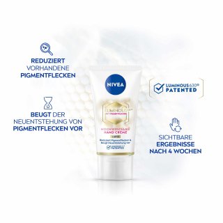 Nivea Luminous Anti-Pigmentflecken Handcreme (50ml Tube)