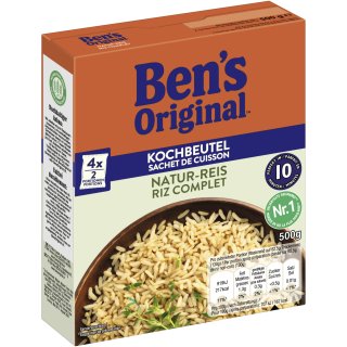 Bens Original Kochbeutel Natur-Reis (500g Packung)
