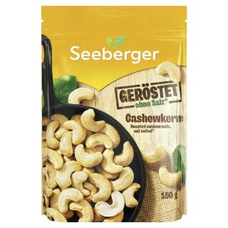 Seeberger Cashews geröstet just Roasted (150g Packung)