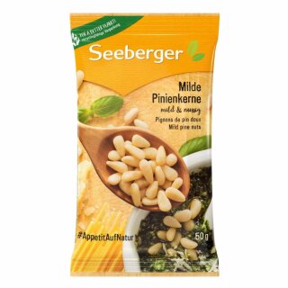 Seeberger Milde Pinienkerne (50g Packung)