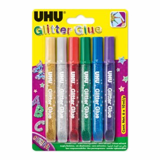 Uhu Glitter Glue Young Creativ (6 x 10 ml)