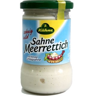 Kühne Sahne Meerrettich mit feinster Schlagsahne (1x250g Glas)
