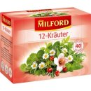 Milford 12-Kräuter (nicht aromatisiert), 40 Teebeutel