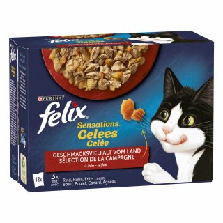 felix SENSATIONS Gelees Geschmacksvielfalt vom Land (12x85g Packung)
