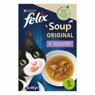 felix Soup Gemischte Vielfalt Multipack (6 x 48 g)