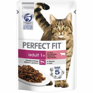 Perfect Fit Cat Adult mit Rind und Karotten (85 g)