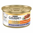 Purina Gourm.Gold zart.Häppch.Kalb & Gemüse...