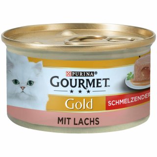 Purina GOURMET Gold schmelzender Kern mit Lachs (85 g)