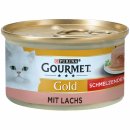 Purina GOURMET Gold schmelzender Kern mit Lachs (85 g)