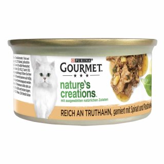 Purina Gourmet Natures Creations Truthahn & Spinat (85 g)