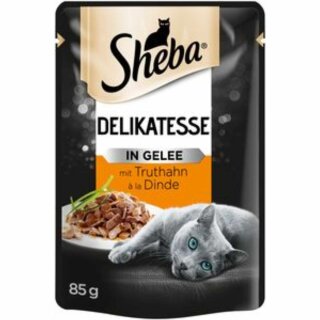 Sheba Delikatesse in Gelee mit Truthahn (85g Beutel)