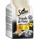 Sheba Fresh & Fine in Sauce mit Huhn und Truthahn (6...