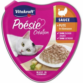 Vitakraft Poesie Sauce Pute in Käsesauce (85 g)