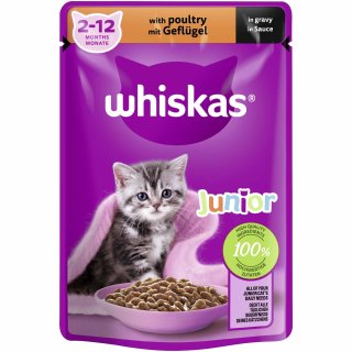 Whiskas Junior Geflügel in Sauce (85 g)
