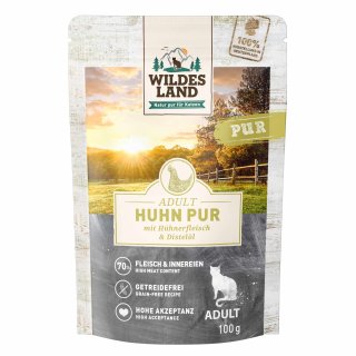 Wildes Land Katze Nr.3 Huhn Pur mit Distelöl (100 g)