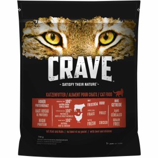 CRAVE Katze Adult mit Rind und Huhn (750 g)