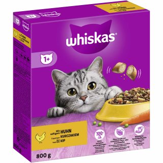 Whiskas Trockennahrung 1+ mit Huhn (800 g)