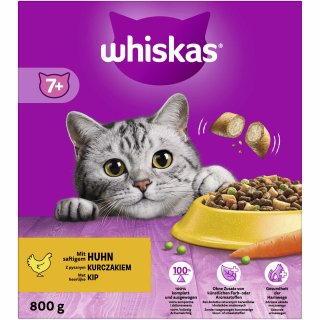 Whiskas Trockennahrung 7+ mit Huhn (800 g)