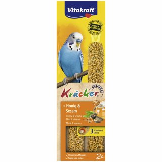 Vitakraft Wellensittich Kräcker Honig & Sesam (2 x 30 g)