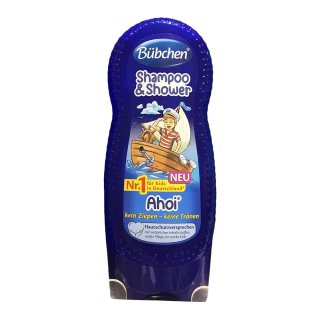 Bübchen Shampoo & Shower  für Kids Ahoi kein Ziepen, keine Tränen (230ml Flasche)